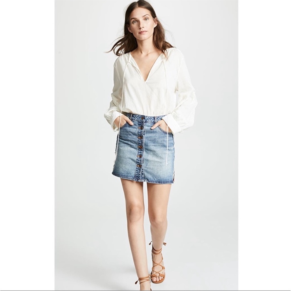NWOT Scotch & Soda Blue Denim Mini Skirt